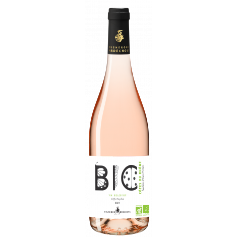Côtes du Rhône Bio* - L'Effet Papillon - Vin biologique Rosé 2021 75cl